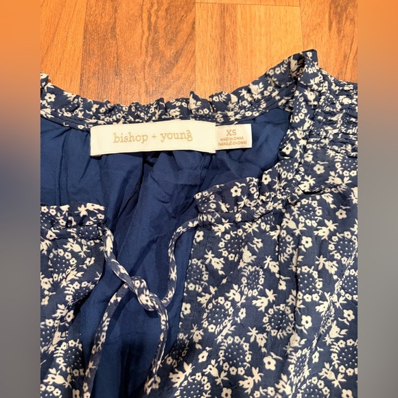 bishop + young Navy Geometric Long Sleeve Dress - Picture 7 of 8